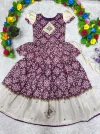 St D No 162 Crepe Silk Bandhani Printed Kids Girls Wear Lehenga Choli